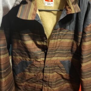 NWOT Wrangler Multicolor Striped Jacket